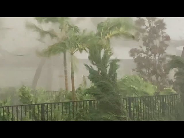 Tornado strikes Florida backyard during Hurricane Milton